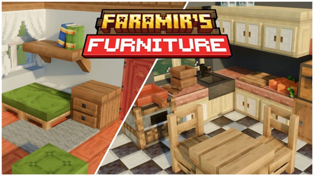 Best Furniture Addons for Minecraft PE 1.21 - Faramir's Furniture 