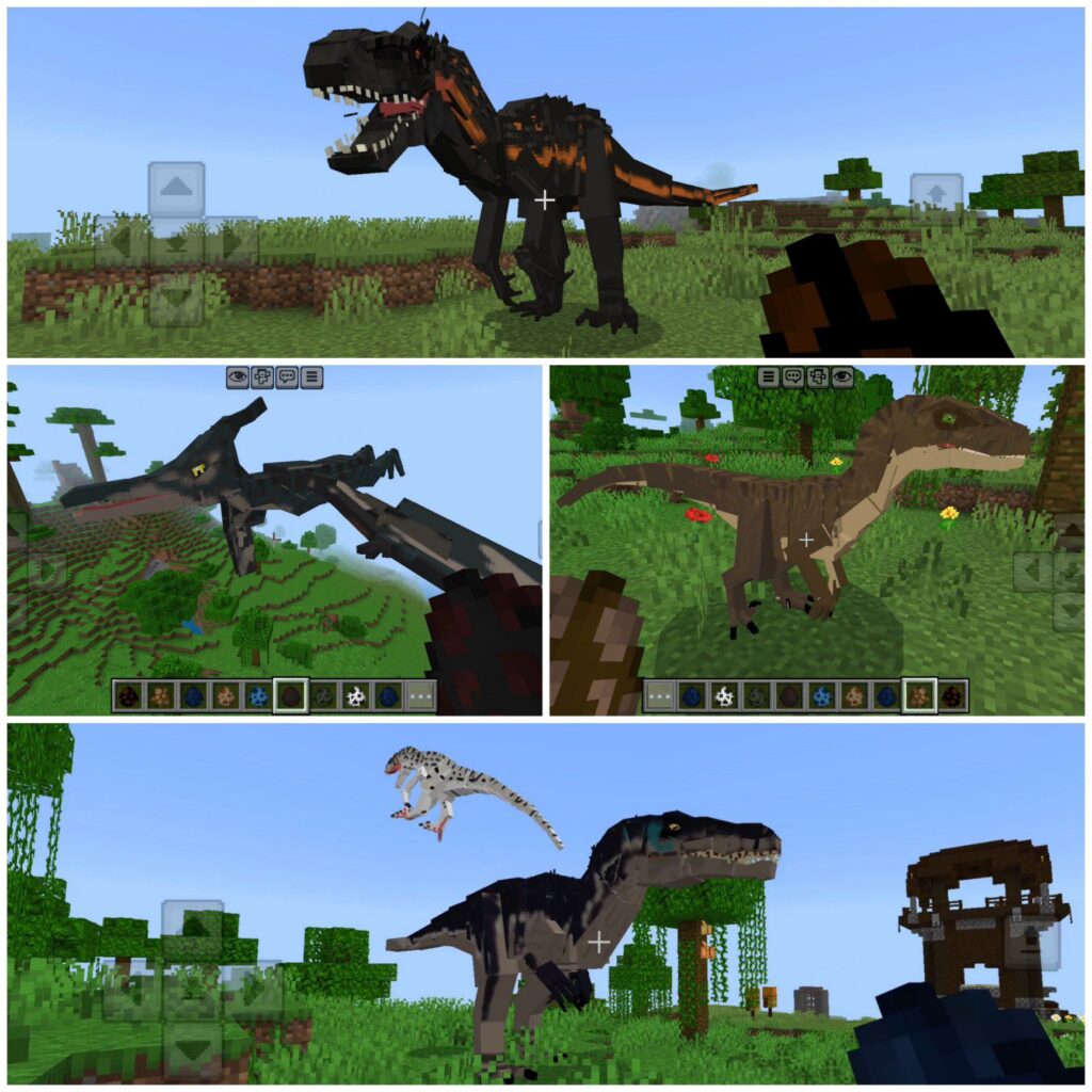 Jurassic world mod bedrock edition addon