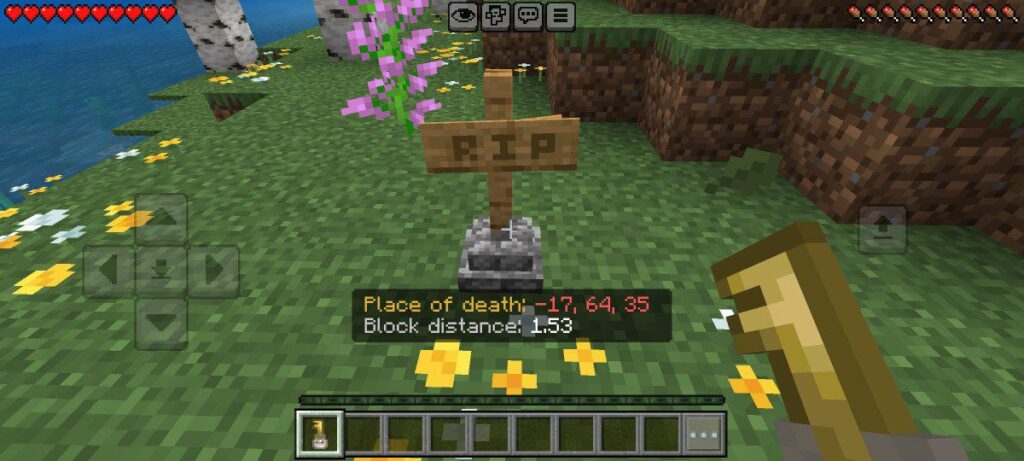 Best Survival Addons for Minecraft Bedrock - Gravestone addon