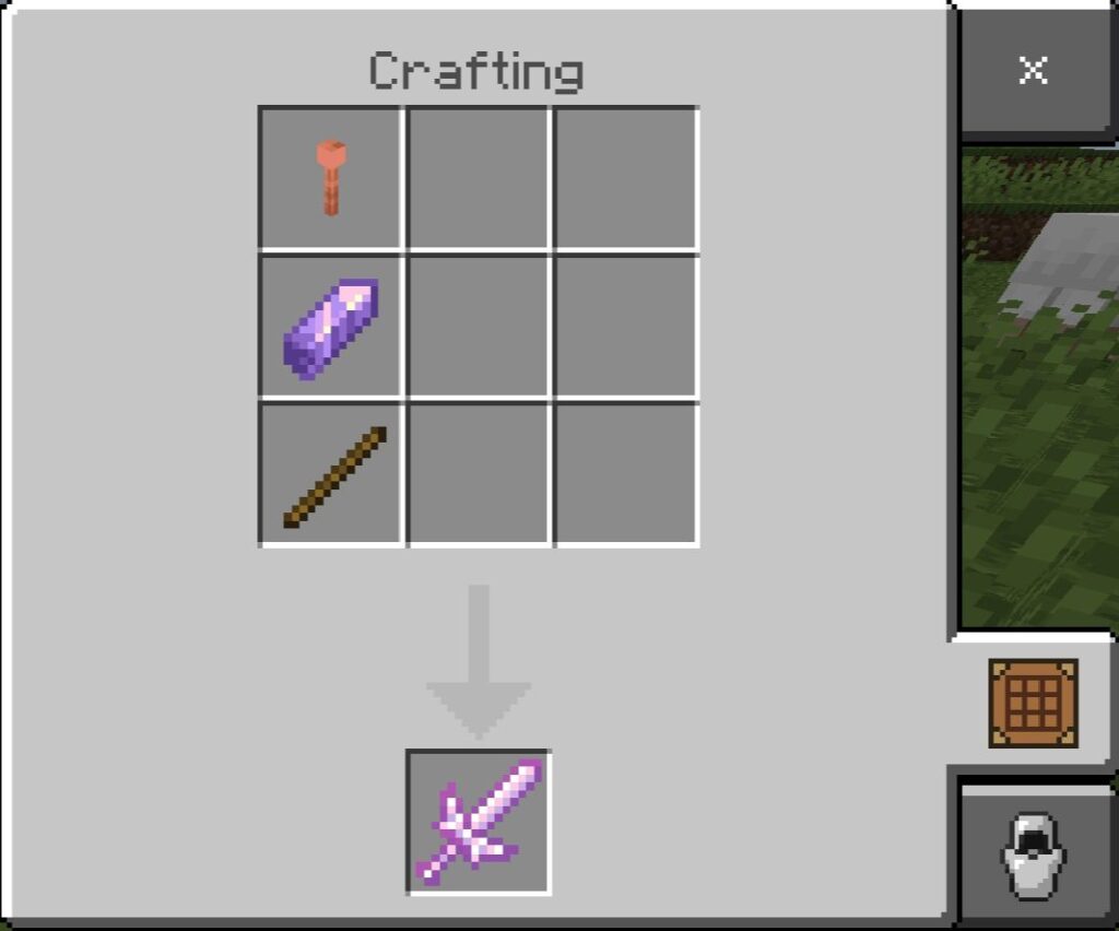 Lightning Sword Crafting Recipe