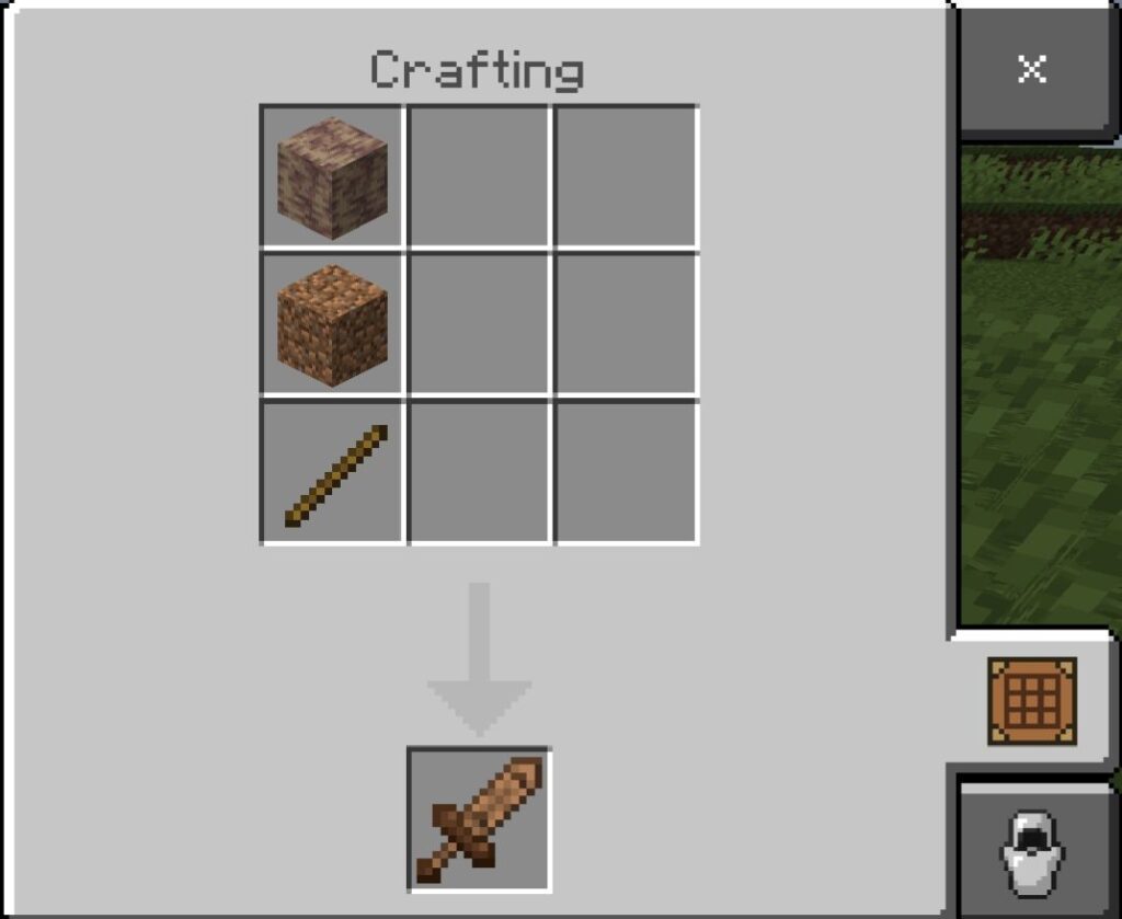 Earth Sword Crafting Recipe