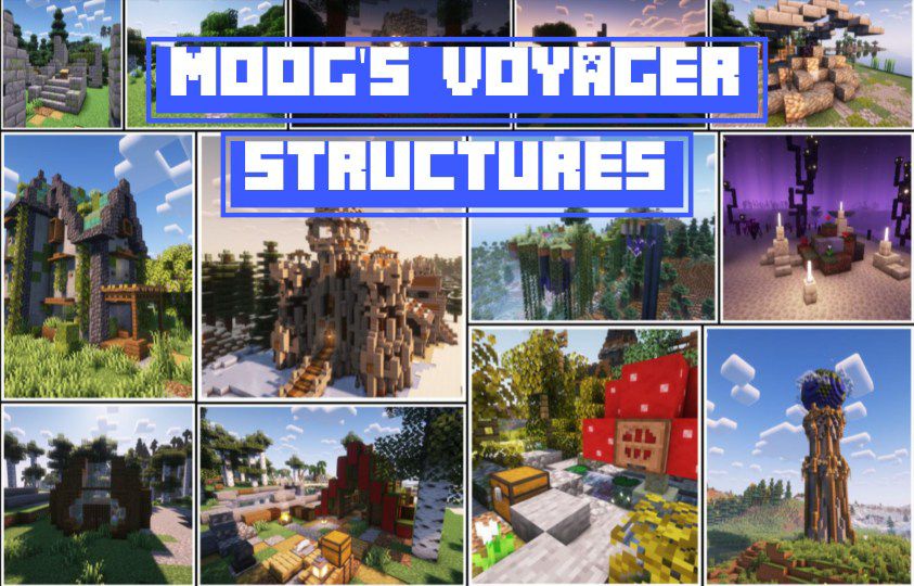 Moog's Voyager Structures Pack bedrock edition 