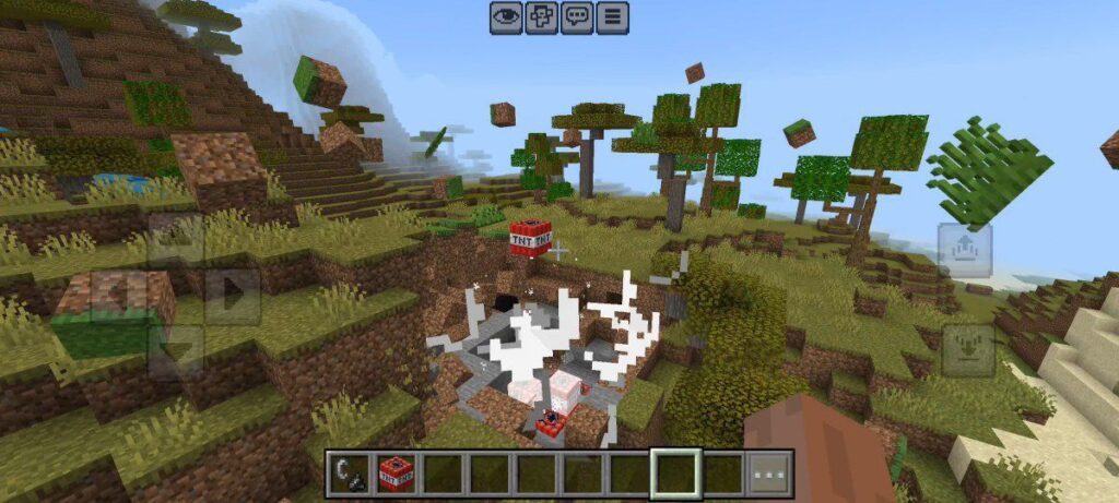 Physics ModPack for Minecraft Bedrock - explosion 2