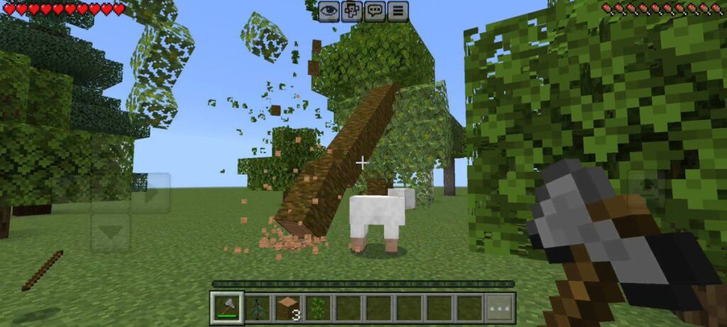 Dynamic Tree Chopper/Capitator Addon MCPE ss4