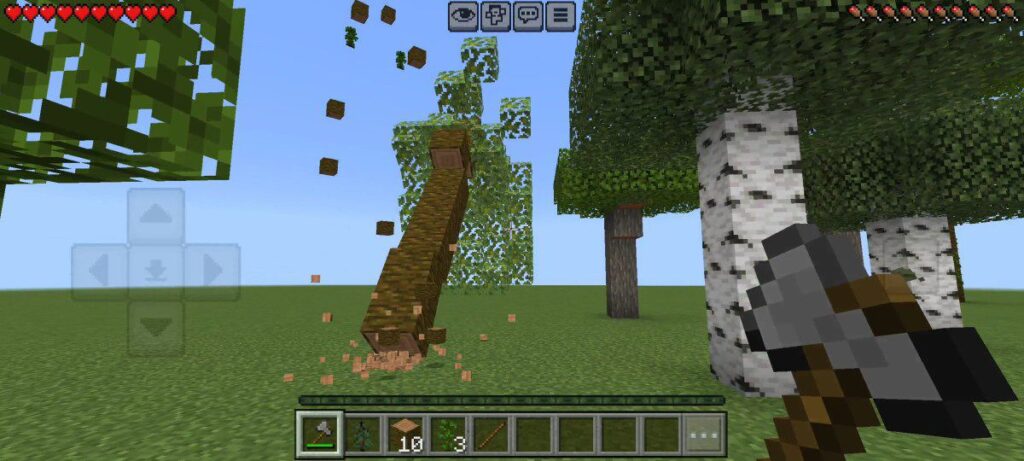 Dynamic Tree Chopper/Capitator Addon MCPE ss2