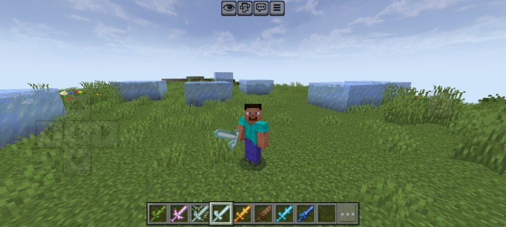 Ice Sword - Elemental Swords Addon MCPE