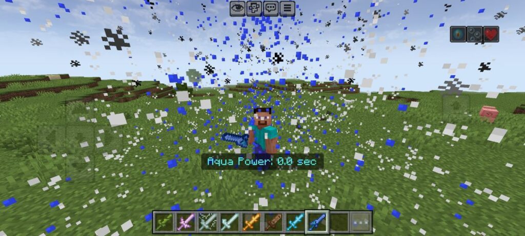 Aqua Sword - Elemental Swords Addon MCPE