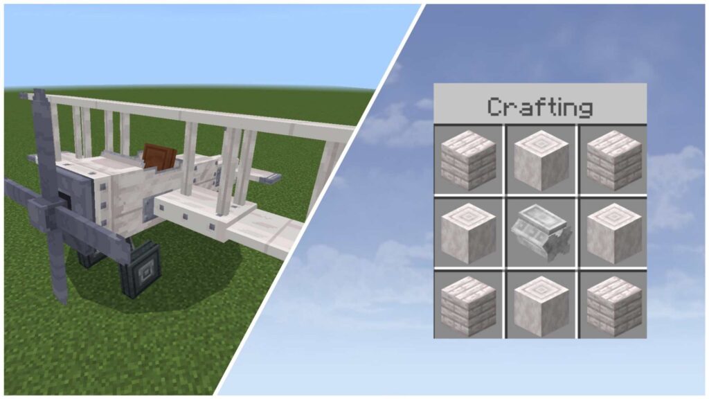 Pale Oak Plane crafting recipe