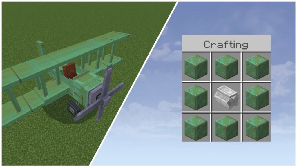 Weathered Copper Plane crafting recipe