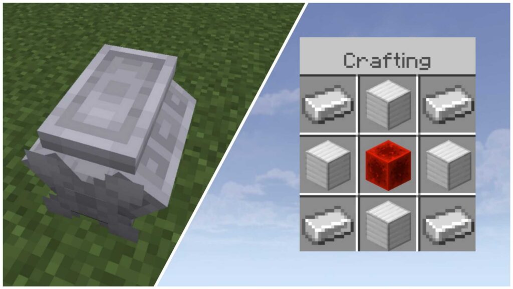 Planes Addon MCPE -  engine crafting recipe 