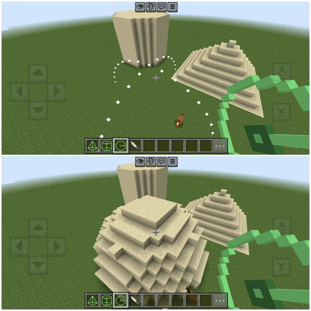 WorldEdit Bedrock Edition - Drawing Sphere Shape