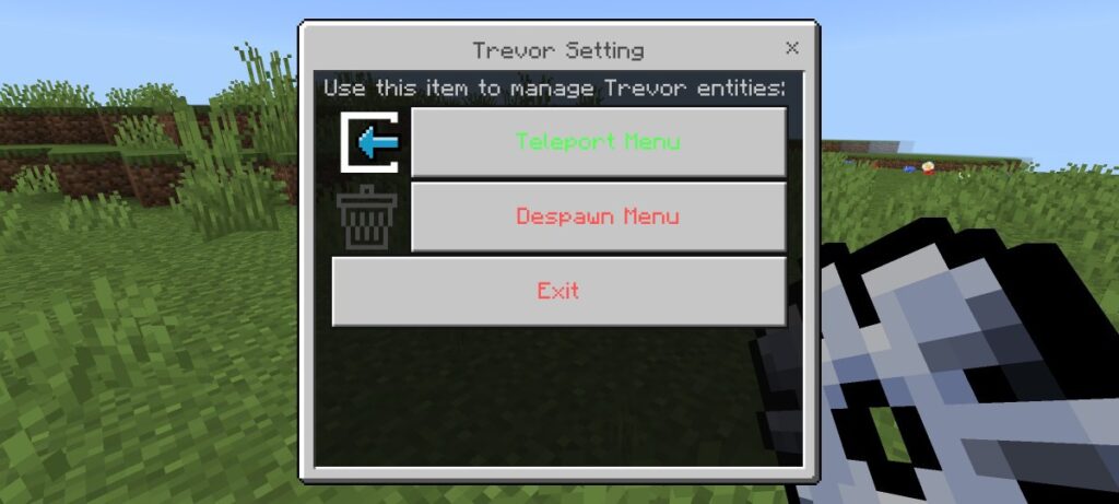 Trevor Henderson Addon MCPE - Settings Item