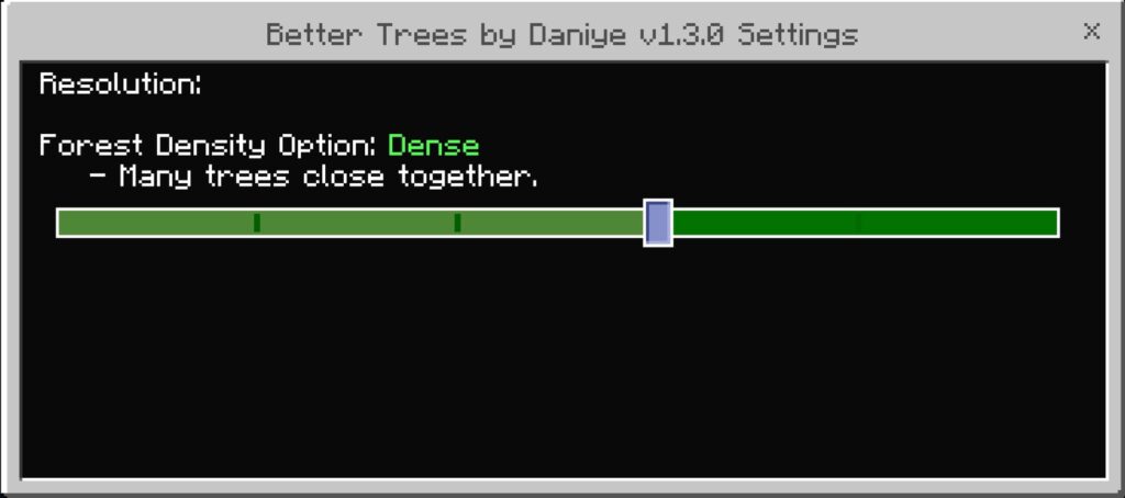 Better Trees Addon Settings 2