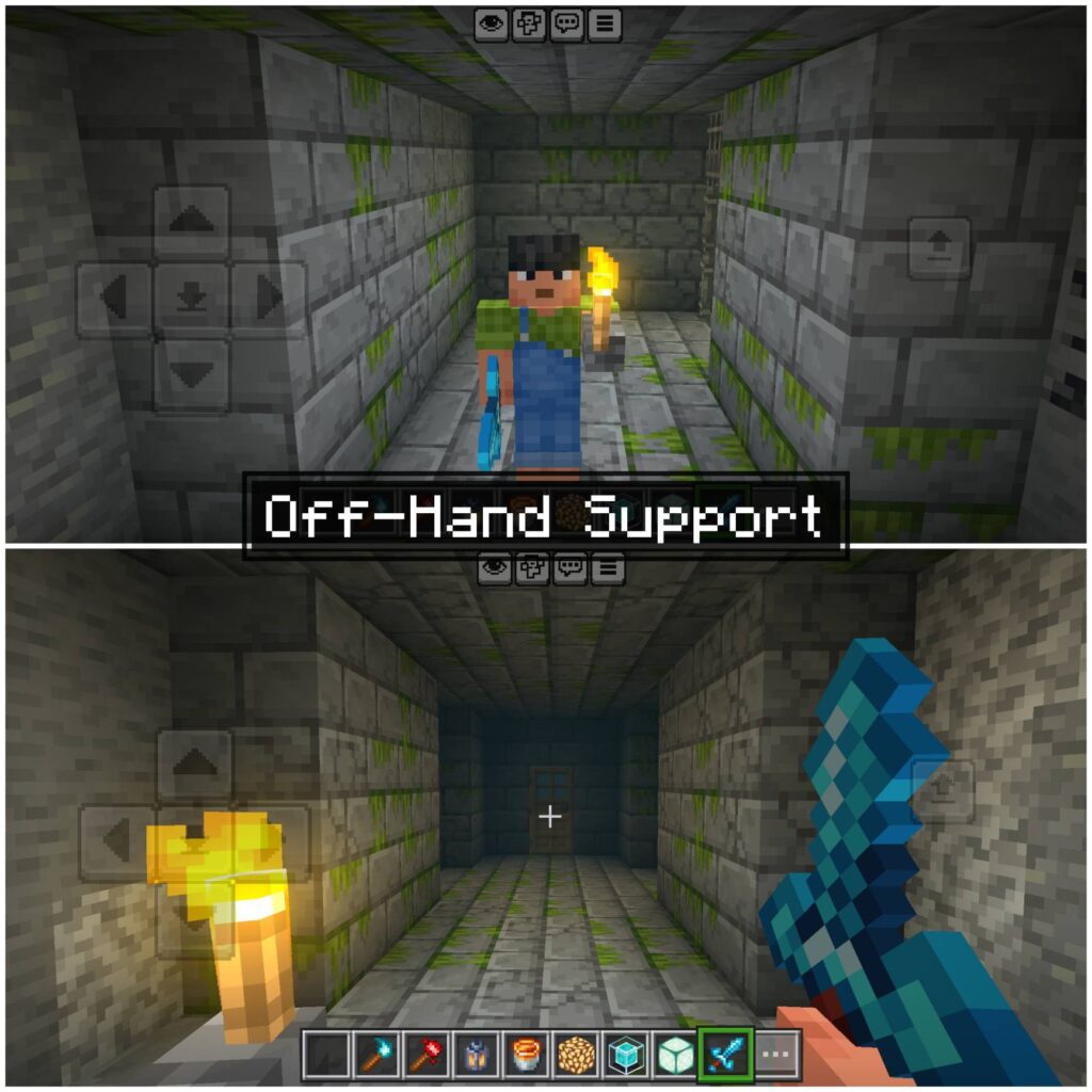Dynamic Lighting addon - torch in offhand