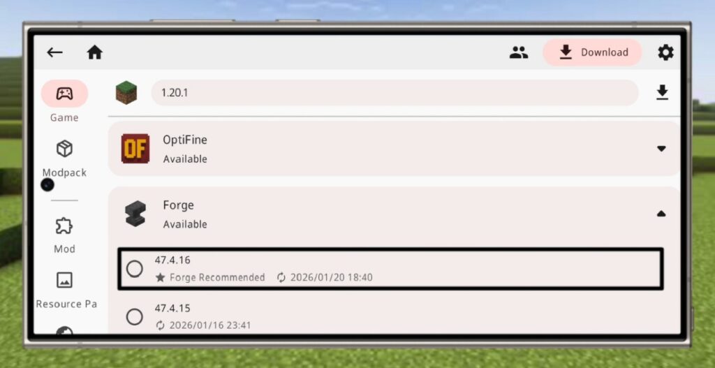 Zalith Launcher Forge