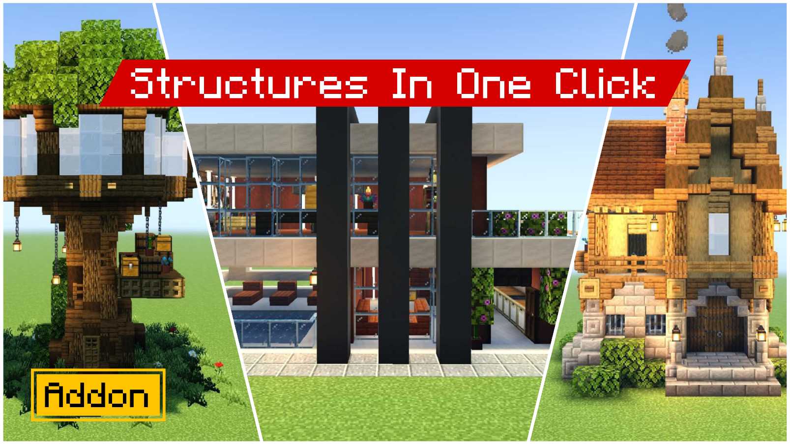 Quick Craft Addon — Generate Structures In One Click