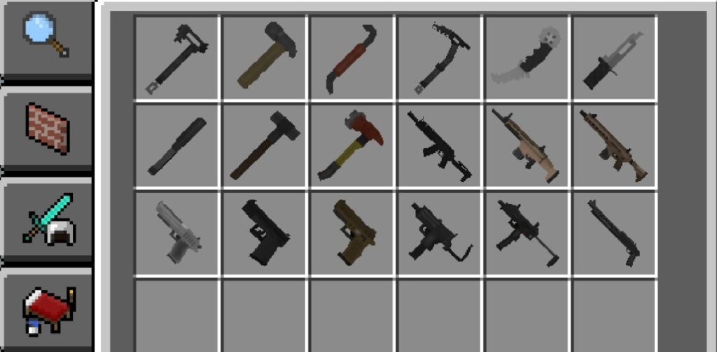 Guns and Weapons in Insare's Classics addon