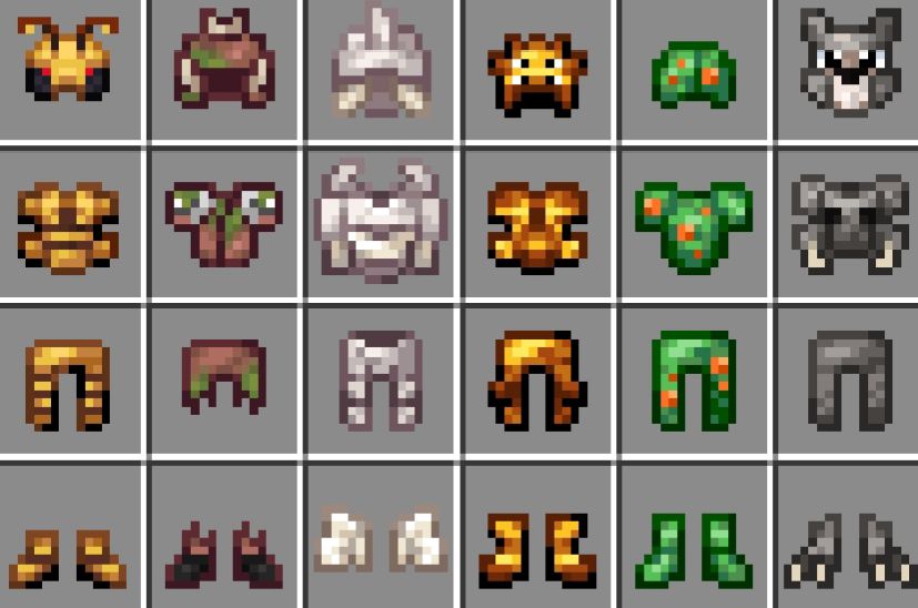 Armor in Mutant Monsters Addon