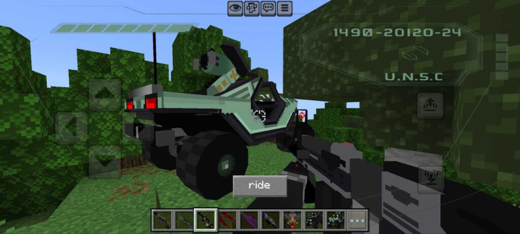 Warthog in Halo Addon for mcpe