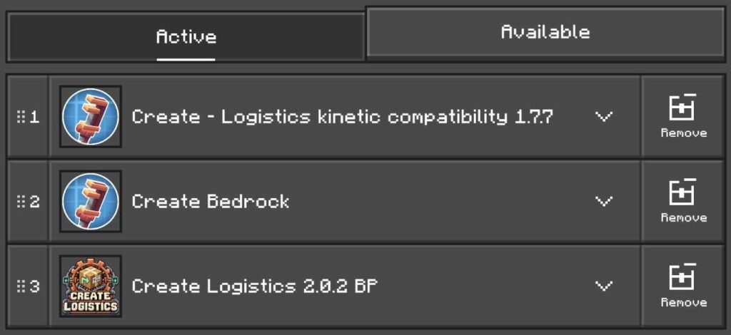 Create Logistics - BP